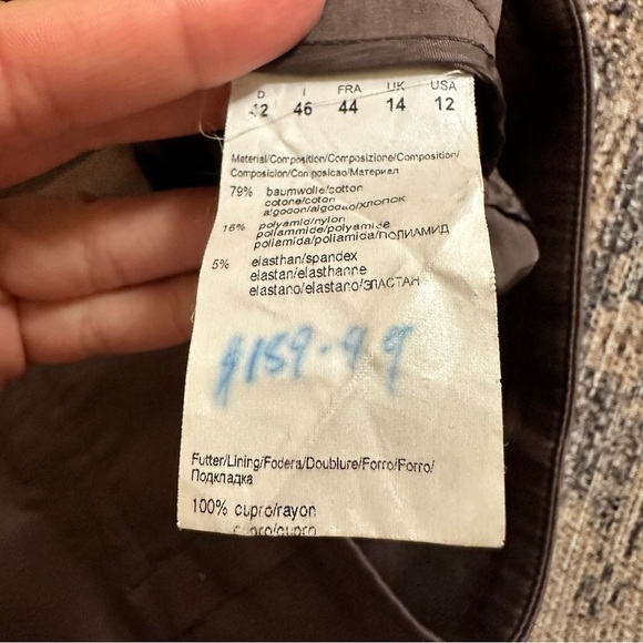 BOSS Hugo Boss Brown Wide Leg Dress Pants sz 12 - Picture 4 of 5